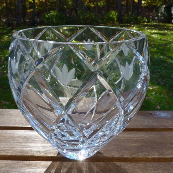New Lenox Thick Polished crystal cut bowl high quality